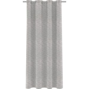 BloomTheRoom Kant en Klaar Gordijn - Met ringen Structuur wit/grijs Inbetween 140 x 270 cm