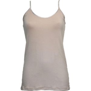 Boru Bamboo dames spaghetti hemd - S - Beige