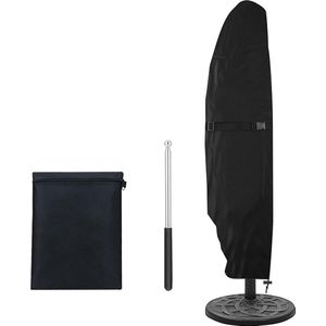Parasolhoes 420D Oxford-stof waterdicht met ritssluiting telescoopstang - Bergbeklimmen - Zweefparasol (265 x 40/70/50 cm)