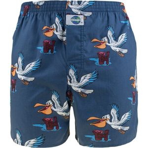 DEAL heren wijde boxershort pelican blauw 192275
