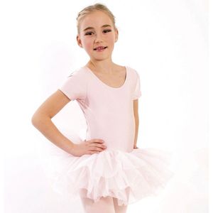 Dancer Dancewear® Tutu Balletpakje roze | Balletpakje met tutu voor een meisje | ""Alexandra"" | maat 122/128 | Maat 10 jaar