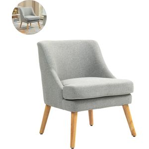 Fauteuil - Relaxzetel - Relaxstoel - Relaxfauteuil - Stoel - Voor één Persoon - Lichtgrijs