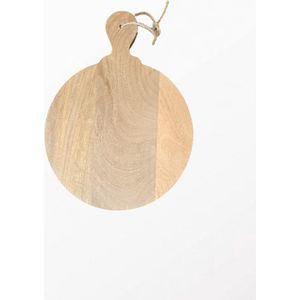 by Mooss - Broodplank - Tapas plank - Kaasplank - Rond - Handvat - Serveren - Hout - 30 cm - Klein