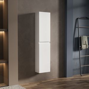 Vestland - Kolomkast Badkamer - Badkamerkast Hoog - Badkamermeubel - Wit x 35 x 20 CM