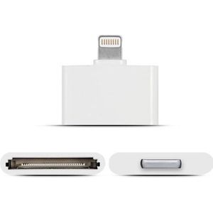 Kleurrijke Series 8-Pin Male naar 30-pins Female Adapter, voor iPhone 6 en 6 Plus, iPhone 5, iPad mini / mini 2 Retina, iTouch 5 (wit)