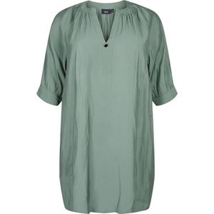 ZIZZI MAFKAR 1/2 TUNIC Dames Tuniek - Green - Maat L (50-52)