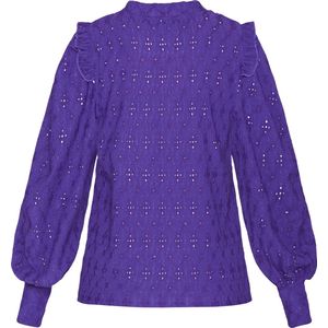 SISTERS POINT EINA-LS Dames blouse- Plum - Maat S