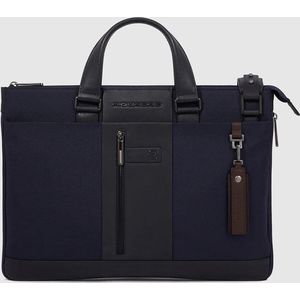 Piquadro Brief 2 Slim Laptop Bag 15.6"" Dark Blue