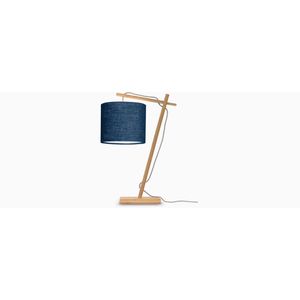 GOOD&MOJO Tafellamp Andes - Bamboe/Blauw - 30x18x46cm - Scandinavisch,Bohemian