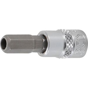BGS Dopsleutelbit 1/4 binnenzeskant met boring 7 mm