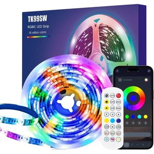 RGBIC LED Strip 2m - Bestuurbare LED Strip voor TV's en Decoratie