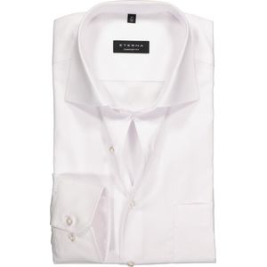 ETERNA comfort fit overhemd - mouwlengte 7 - niet doorschijnend twill heren overhemd - wit - Strijkvrij - Boordmaat: 47