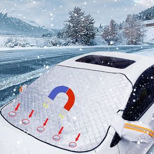 Sexyhot Autovoorruitafdekking met magnetische bevestiging, beschermt tegen sneeuw, ijs, vorst, zon, uv-stof, waterdicht voor auto's, SUV's, het hele jaar door