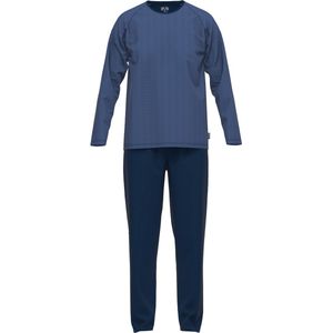 CECEBA Traveller Heren Pyjama - ronde hals - Blauw