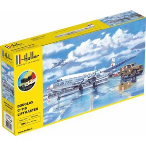 1:72 Heller 56317 C-118 LIFTMASTER Plane - Starter Kit Plastic Modelbouwpakket