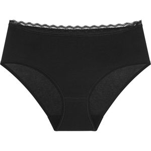 Triumph Feel Of Cotton Midi slip 10224959-0004 BLACK-42