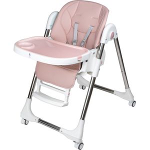 Tissy® 2 in 1 Eetstoel / Kinderstoel – Roze/Wit – Inklapbare eetstoel met speeltafel - Inklapbare Eetstoel & Babystoel Voor Aan Tafel – Kinderzetel, Peuterstoeltje en Meegroeistoel in 1 - kinderstoelen - eetstoel baby