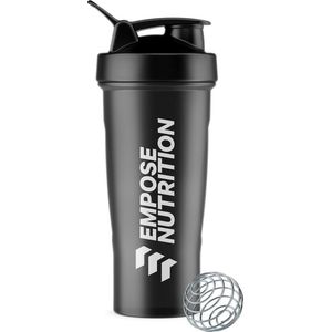 Empose Nutrition Shaker - Shakebeker - Shaker proteine - Zwart transparant - 600 ml