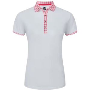 Dames Golfpolo Footjoy Gingham Trim