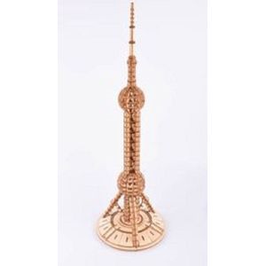 Houten modelbouw - The oriental pearl tower - Miniatuurbouw hout