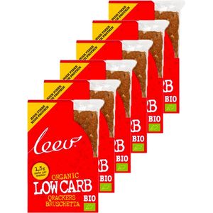 Leev® Bio | Low Carb Qrackers | Bruschetta | 6 stuks | 6 x 80 gram