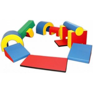 Vouwbare Soft Play Foam Blokken Mega Activity Set- Speelkussen