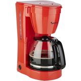 Filterkoffiezetapparaat voor 12 koppen koffie - Glazen Kan - rood - 800 Watt