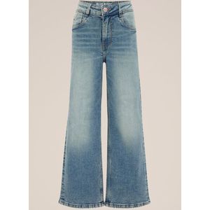 WE Fashion Meisjes wide leg jeans met stretch