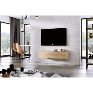 Meubel Square - TV meubel DIAMOND - Eiken - 120cm - Hangend TV Kast