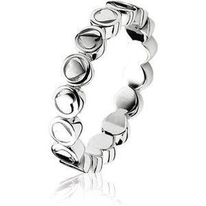 Zinzi All You Need is Love - Zilveren Ring - Rond/Hart - Maat 54 (LOVER7-54)
