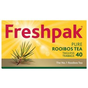 Freshpak Rooibos Tagless Tea Bags - 40 Bags - South Africa - ((Zuid-Afrikaans) - (Zuid-Afrika) - (Thee) - ( South African)