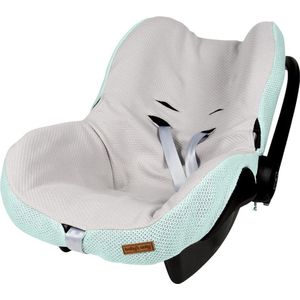 Baby's Only Baby autostoelhoes 0+ Classic - Hoes voor autostoel groep 0+ - Geschikt voor Maxi-Cosi - Mint - Geschikt voor 3-puntsgordel