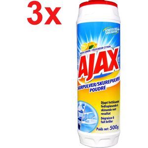 Ajax - Schuurmiddel - Schuurpoeder - Citroen - Fris - 3x 500g