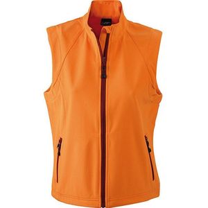James and Nicholson Dames/dames Softshell Vest (Oranje)