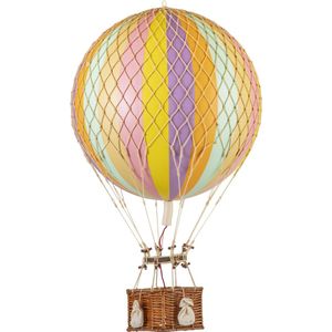 Authentic Models - Luchtballon Royal Aero - Luchtballon decoratie - Kinderkamer decoratie - Regenboog Pastel - Ø 32cm