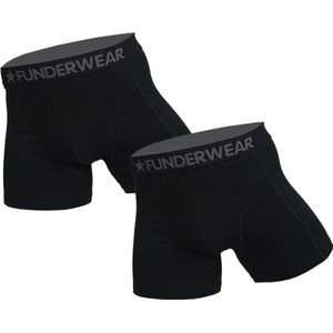 Funderwear - Heren Strakke Boxershorts 2-pack - Zwart - Maat 7XL