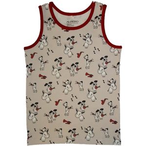 Tanktop Singlet meisjes - Muzikanten - Organisch Biokatoen - 5/7 jaar - 116/122