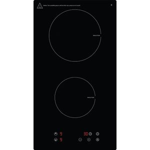 Exquisit EKI300-2 Inductiekookplaat - Inbouw - 2 Kookzones - Timer functie - Geleverd met stekker - Zwart