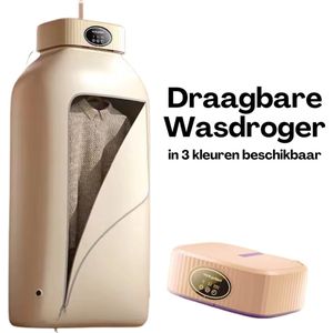 Mini Wasdroger - Draagbare Wasdroger - UV-technologie - Elektrische Mini Wasdroger - Opvouwbaar - Camping Droger - Studenten Droger - Goedkope Droger - Max 2.5 Kilo - Beige Mini Wasdroger