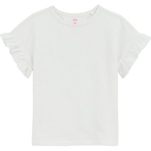 WE Fashion Meisjes seersucker T-shirt
