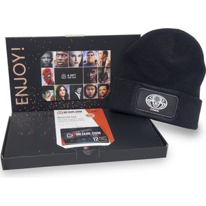 Filmpakket Spider-Man - filmbox cadeau met Spider-Man beanie, filmtegoedkaart en evt persoonlijk bericht