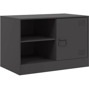 vidaXL-Tv-meubel-67x39x44-cm-staal-zwart