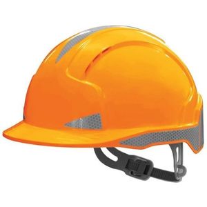 JSP Veiligheidshelm Evolite CR2 Oranje Abs Met Reflectie 6-punts draaiknop