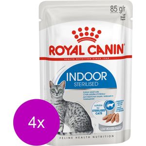 Royal Canin Indoor In Gravy - Kattenvoer - 4 x 12 x 85 g
