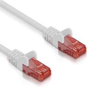 Cat 6 | U/UTP | Netwerkkabel | Patchkabel | Internetkabel | 10 Gbps | 1 meter | Wit | Allteq