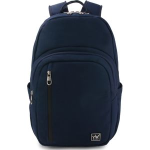 YLX Vernal rugtas. Navy Blue. Marine Blauw. laptop rugzak. Recyceld Rpet materiaal. Gerecyclede plastic flessen. Eco friendly. 15"" laptop hoes - Dames - heren - middelbare scholieren - rugzak - backpack