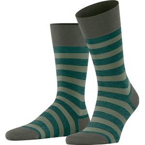 FALKE Sensitive Mapped Line comfort band, geschikt voor diabetici katoen sokken heren groen - Maat 39-42