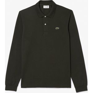 Lacoste Classic Fit polo lange mouw - diep donkergroen - Maat: 5XL