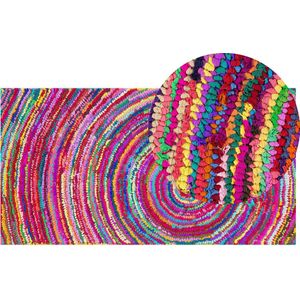 MALATYA - Laagpolig vloerkleed - Multicolor - 80 x 150 cm - Polyester