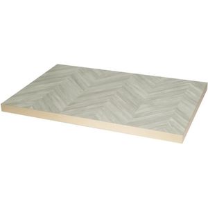 Bolero Rechthoekig Tafelblad Chevron Ontwerp 1100 mm X 700 Mm - FU513